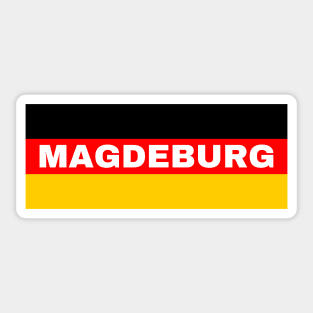 Magdeburg City in German Flag Sticker